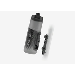 BIDON  FIDLOCK TWIST 600 (INCLUI TWIST BIKE BASE) PRETO TRANSPARENTE