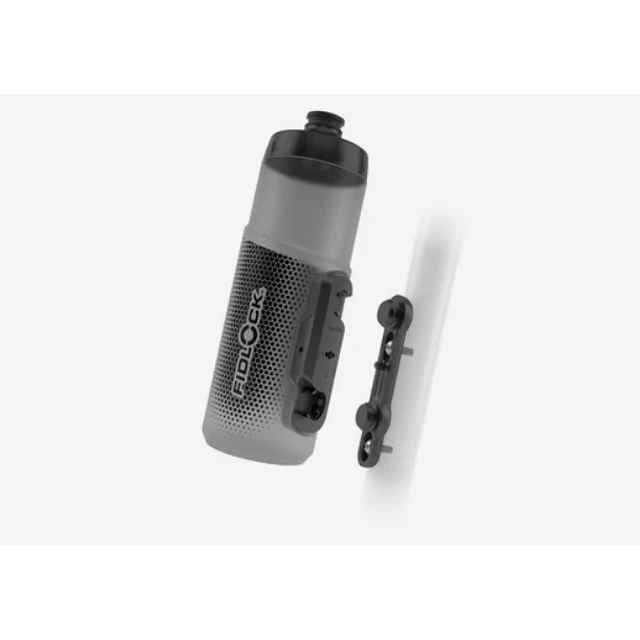 BIDON  FIDLOCK TWIST 600 (INCLUI TWIST BIKE BASE) PRETO TRANSPARENTE