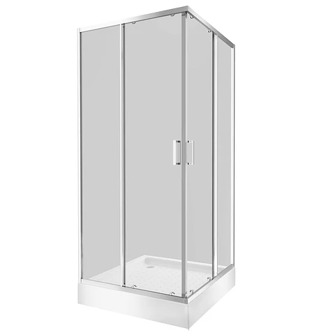 Cabina de Ducha 90x90x200 Marco Cromado
