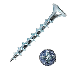 Tornillo CRS rosca guesa zinc 8 x 4