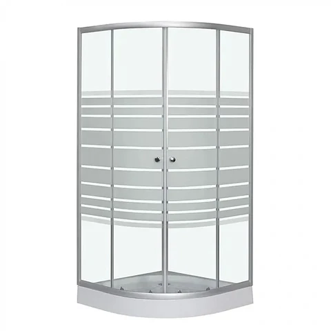 Cabina ducha Shower Curvo 90 x 90 x 192 cm Satinado