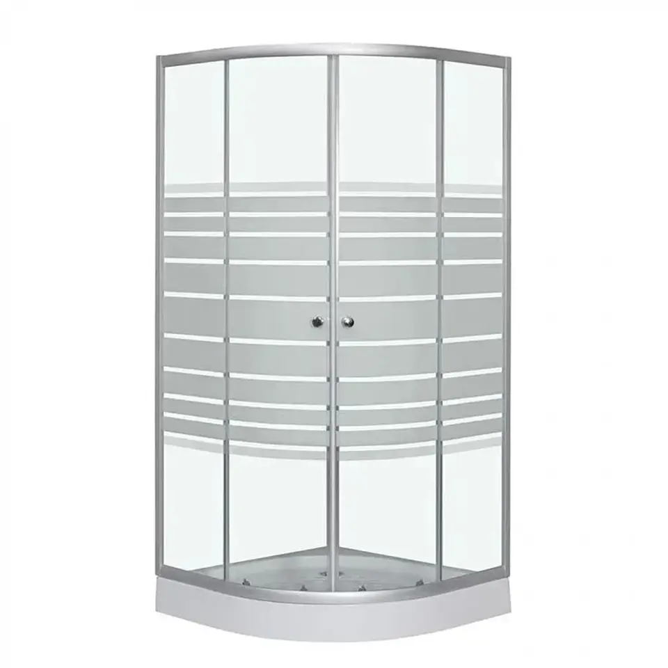 Cabina ducha Shower Curvo 90 x 90 x 192 cm Satinado 1