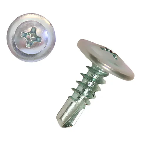 Tornillo cabeza de lenteja punta Broca 8 x 1", 1000 unids
