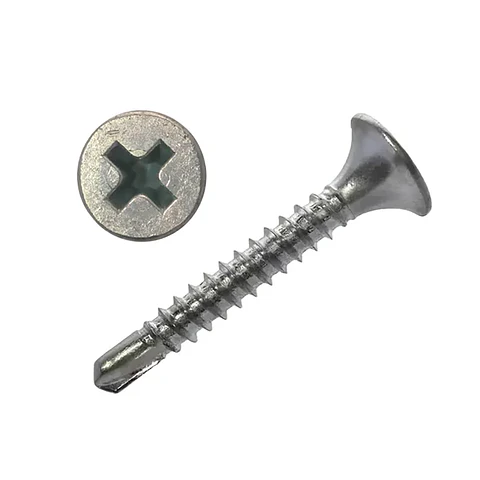 TORNILLO VOLCANITA PTA.BROCA ZINC 6 X 1 100UN