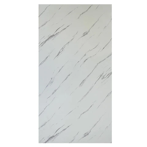 Plancha PVC estilo mármol, White Line para pared 122 x 244cm