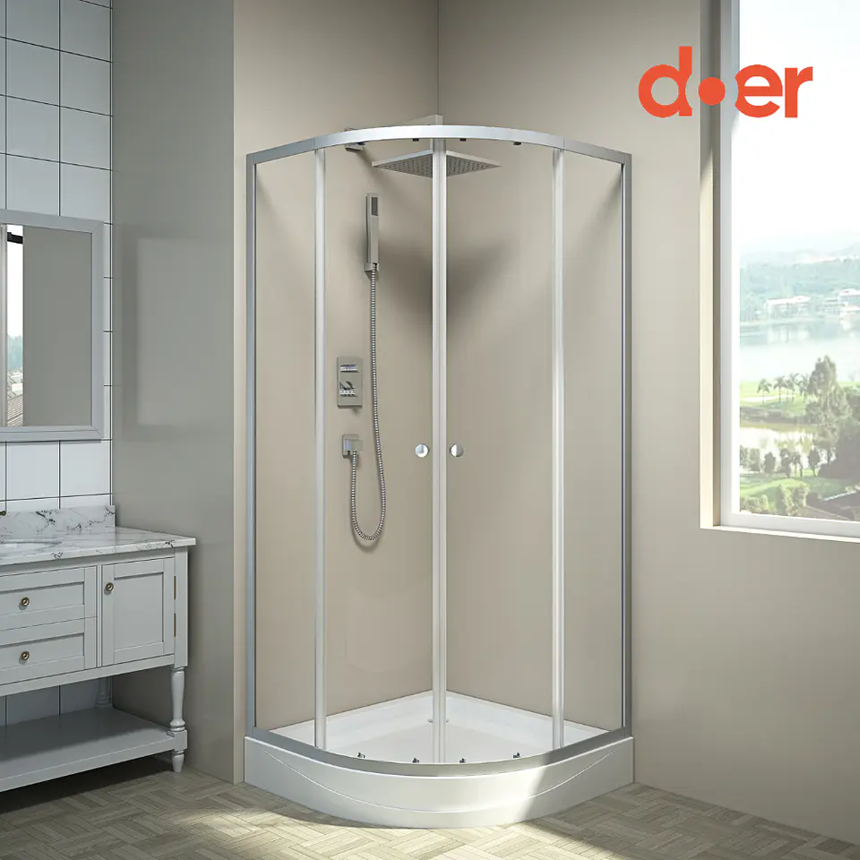 Cabina ducha Shower Curvo 80 x 80 x 192 cm Blanco 3
