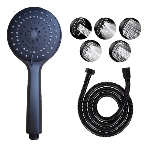 Columna Ducha Negra Con Monomando Notte