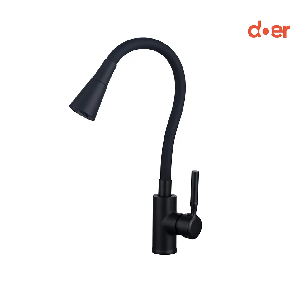 Monomando de Cocina Flexible Talacasto Negra 1