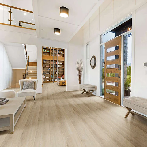 Piso Vinílico SPC Acacia Beige 2,24mt2, 5mm 122x18,4 cm