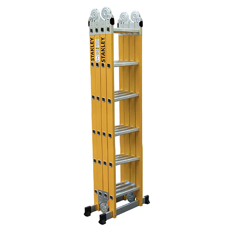 Escalera Stanley Articulada Dieléctrica 150Kg 4x6