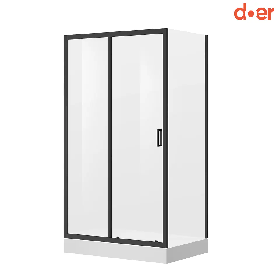 Cabina de ducha Elegance Large Negra 90x120x200cm diseño Rectangular 1