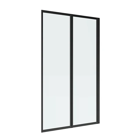 Mampara Ajustable 135-150x190 cm Marco NEGRO