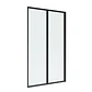 Mampara Ajustable 135-150x190 cm Marco NEGRO - Miniatura 3