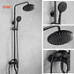 Columna de Ducha con Monomando Negra 3 funciones - Miniatura 3