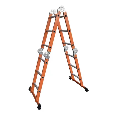 Escalera multipropósito plegable ultra resistente 4x3 3.4 Mtrs