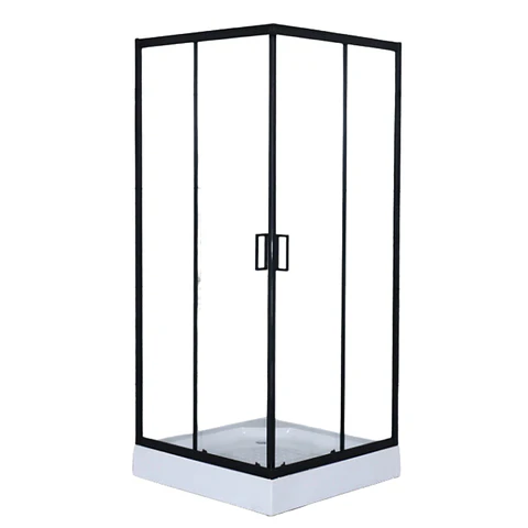 Combo Cabina de Ducha 80x80x200 + Monomando TinaDucha Negro