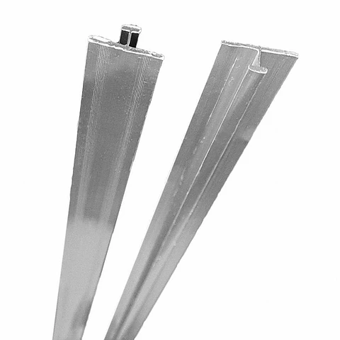 Perfil de Aluminio tipo "T" 2,45mt