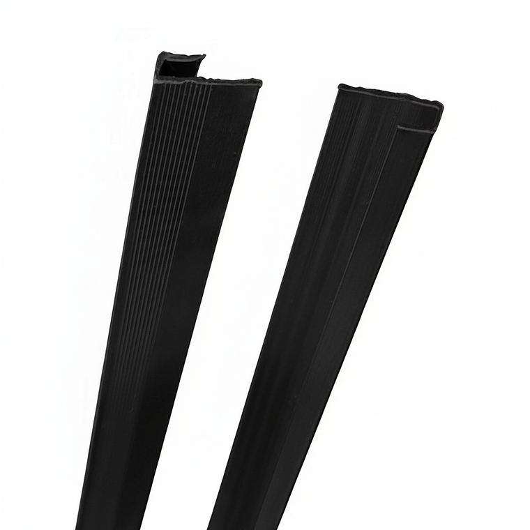 Perfil de Aluminio Negro, tipo 