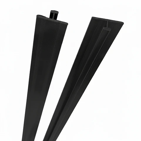 Perfil de Aluminio Negro, tipo "T" 2,45mt