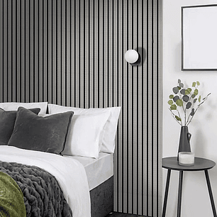 WallPanel PVC Decorativo Gris Ártico, 240x16, 22mm