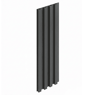 WallPanel PVC Decorativo Negro Onix, 240x16, 22mm
