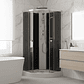Cabina de Ducha Neptuno Black 90x90x205cm, diseño curvo - Miniatura 2