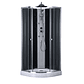 Cabina de Ducha Neptuno Black 90x90x205cm, diseño curvo - Miniatura 1