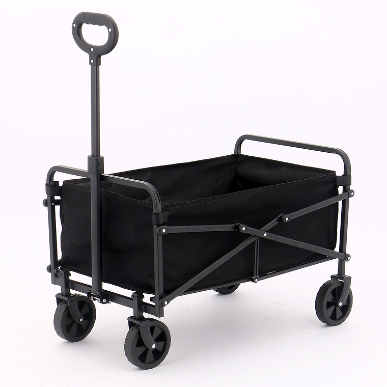 Carro para Compras Plegable Práctico y Resistente Negro 1