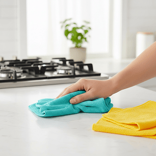 Pack 24 Paños de Microfibra 40x40cm, colores variados