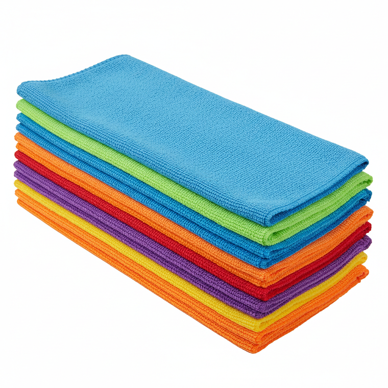 Pack 24 Paños de Microfibra 40x40cm, colores variados 1