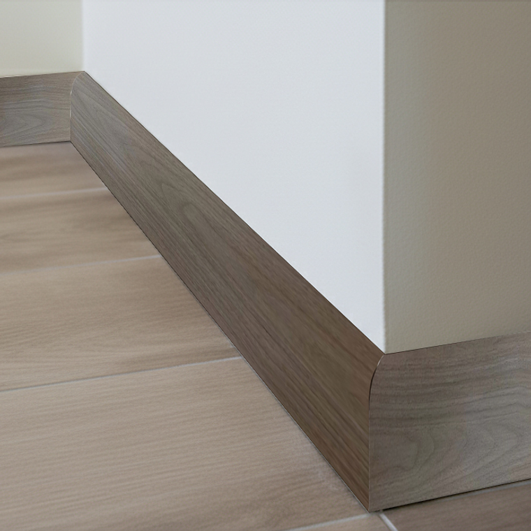 Guardapolvo Piso SPC, Gris Moka, 2,4mt x 6cm, 12mm 2