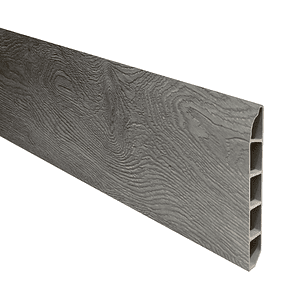 Guardapolvo Piso SPC, Gris Biselado, 2,4mt x 6cm, 12mm