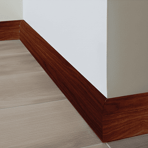 Guardapolvo Piso SPC, Nogal, 2,4mt x 6cm, 12mm