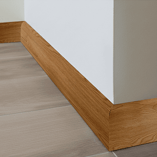 Guardapolvo Piso SPC, Roble Soft, 2,4mt x 6cm, 12mm