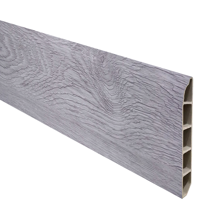 Guardapolvo Piso SPC, Gris Patagonia, 2,4mt x 6cm, 12mm 1