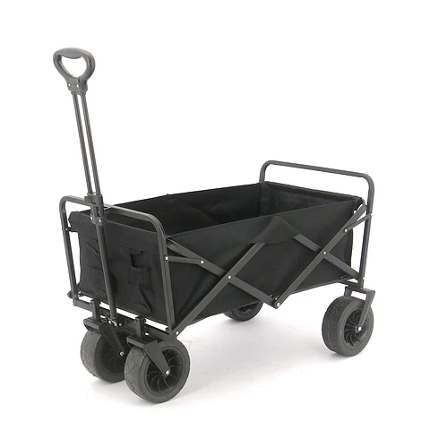 Carro para Compras Plegable Negro 90x58x58cm