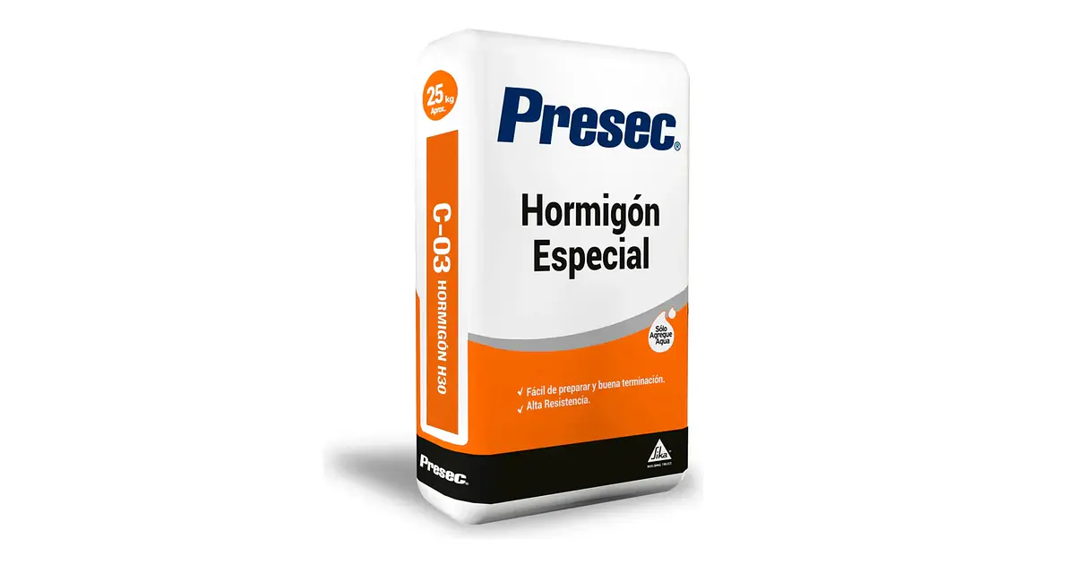 Mortero Hormigón Preparado H30 Presec