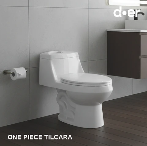 WC One Piece Tilcara Certificado 4 y 6 litros descarga a Piso distancia 30cm blanco