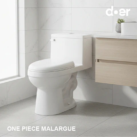 Wc One Piece Malargue Certificado, 4/6 litros, Descarga a Piso distancia 20.5cm