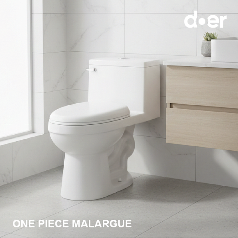 WC One Piece Malargue Doble descarga 4-6 litros Blanco 2