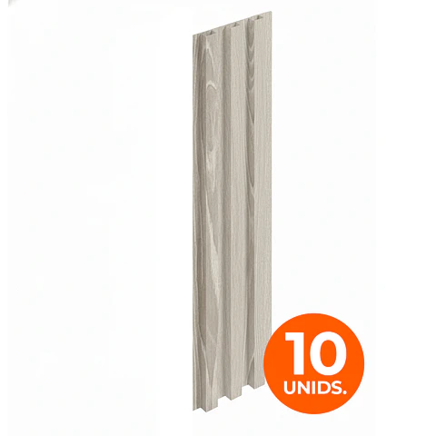 Wall Panel WPC Decorativo Gris Ártico, 240x16, 22mm, Caja 10 Unids.