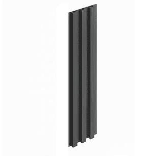 WallPanel WPC Decorativo Negro Onix, 240x16, 22mm