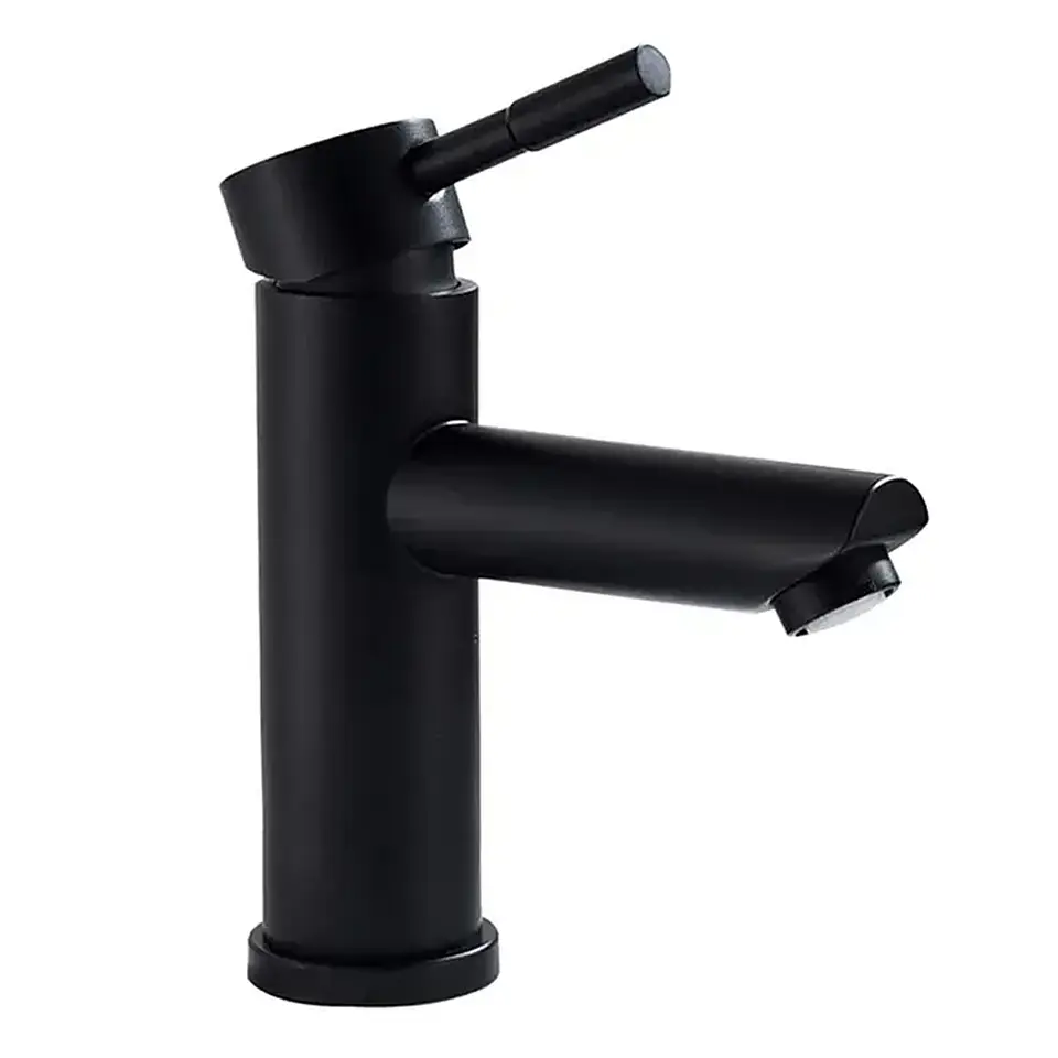 Combo Cabina de Ducha 80x80x200 + Grifería monomando ducha + Grifería lavamanos Negro 4