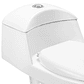 WC One Piece Alcantara descarga a piso distancia 30 cm - Miniatura 7