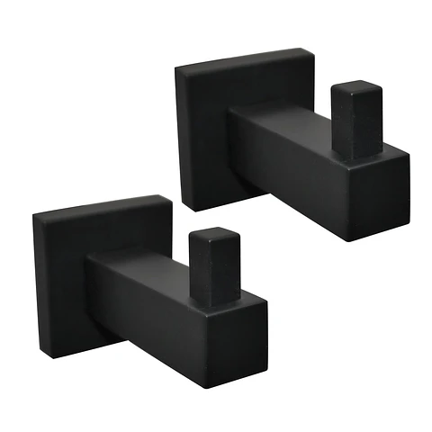 Pack de 2 percheros Metálicos, Negro