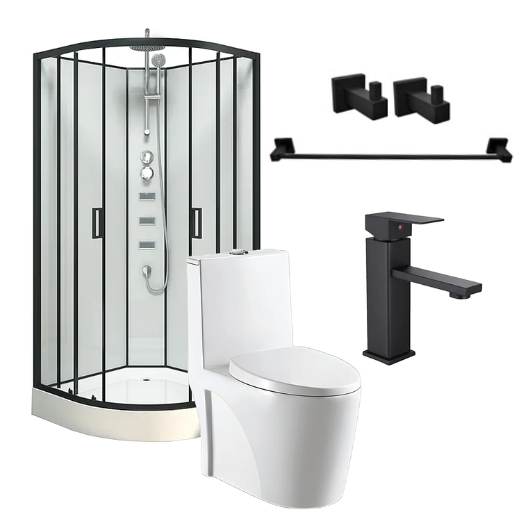 Combo Oasis SPA (Cabina+WC+Grifería+Accesorios) 1