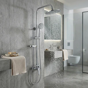 Columna Ducha Circular con llave Monomando Taumm