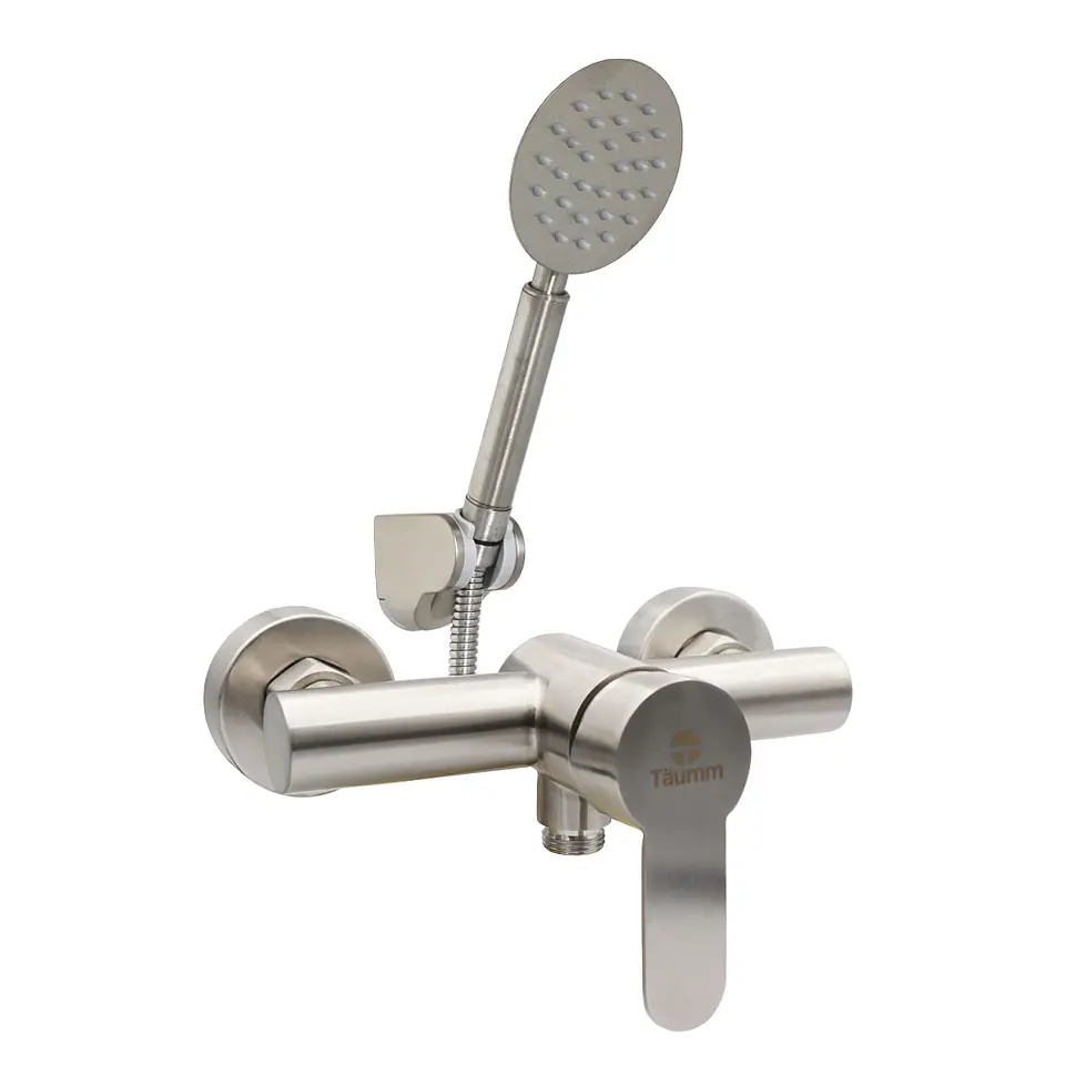 Monomando ducha de acero inoxidable Línea Modern Inox Taumm 1
