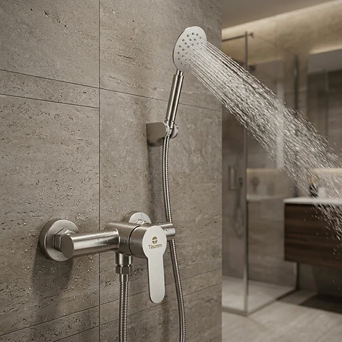 Monomando ducha de acero inoxidable Línea Modern Inox Taumm