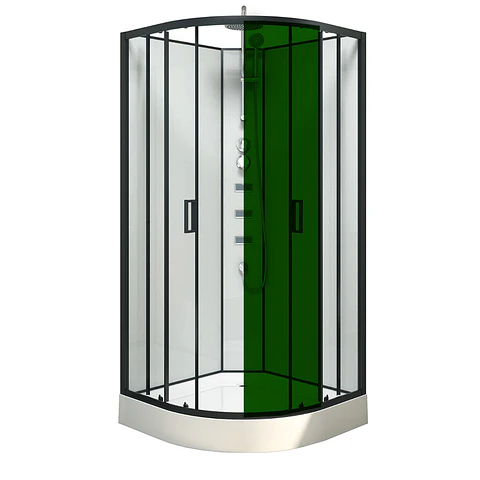 Repuesto Vidrio Puerta Curvo Cabina de ducha  90x90x205cm 